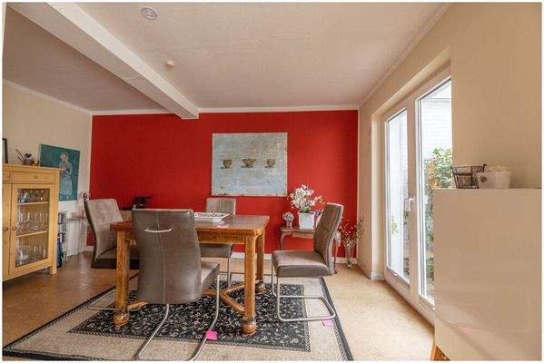 Essbereich im Wohnzimmer