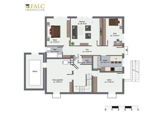 Grundriss Einliegerwohnung
