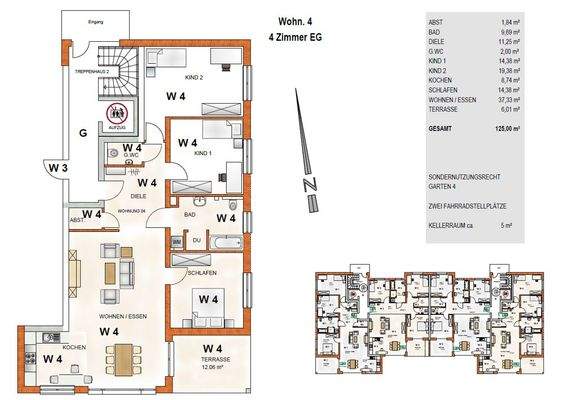 Grundriss mit Flächenb.