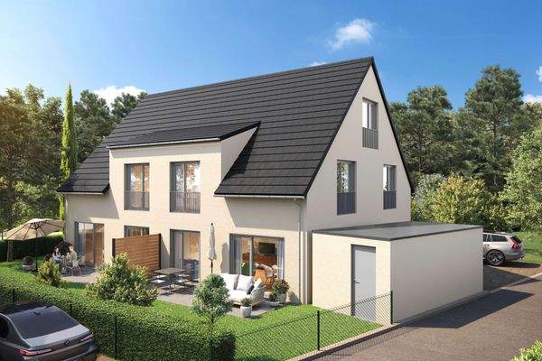 Visualisierung Doppelhaus Ost