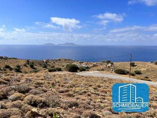Kreta, Agios Pavlos: Grundstück mit herrlichem Blick auf das Libysche Meer zu verkaufen