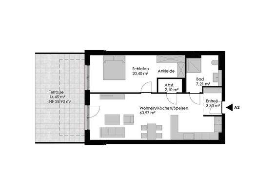 Wohnung A2 EG (Mitte)