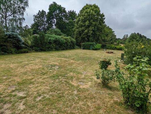 Blick ins Grundstück