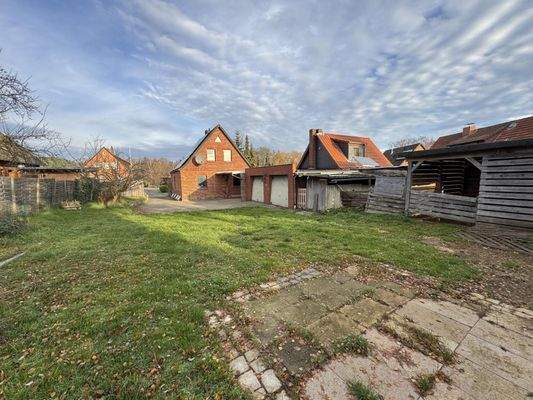 Blick vom Grundstück