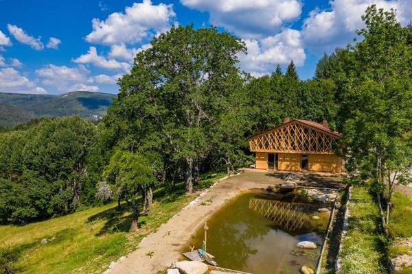 Lodge in grüner Umgebung
