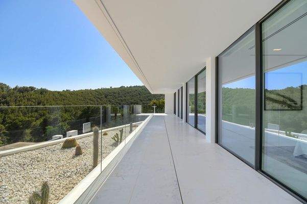 Terrasse mit Bergblick
