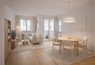 offener Wohn- und Essbereich