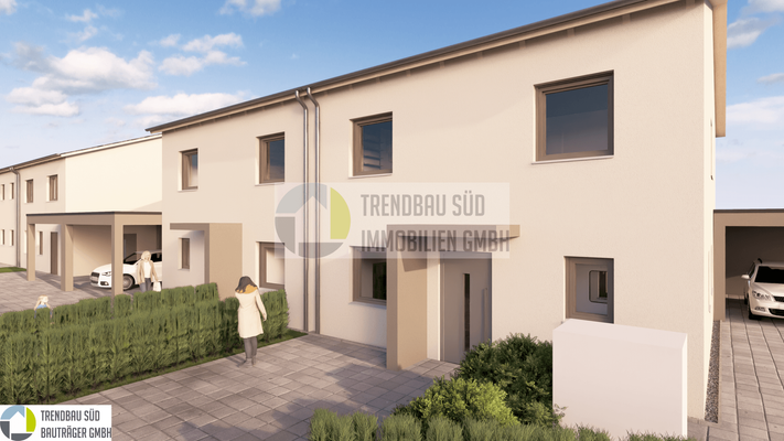 Färberbrühl, Mietingen_Visualisierung_kleine DHH_Ansichten_2025-08-07_4 - Foto