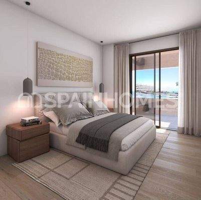 Sea View Apartments with Shared Pool and Gym in Manilva