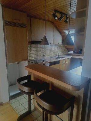 offene Küche mit Theke