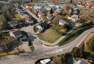 Luftaufnahme Bauplatz