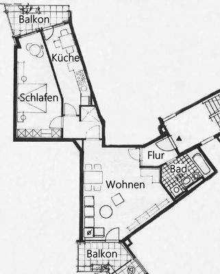 Grundriss (ohne Maßstab)