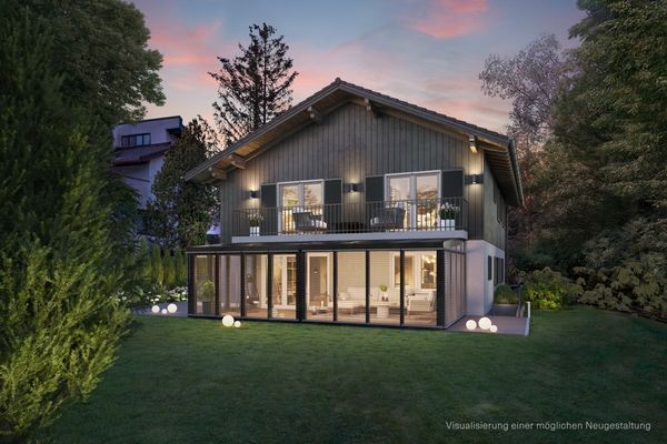 Mögliche Neugestaltung bei Sonnenuntergang