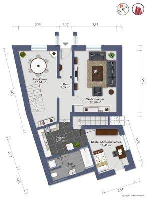 Grundriss Erdgeschoss