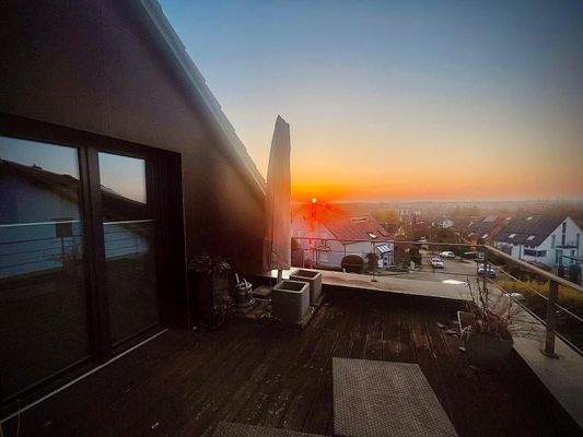 Blick von der Dachterrasse