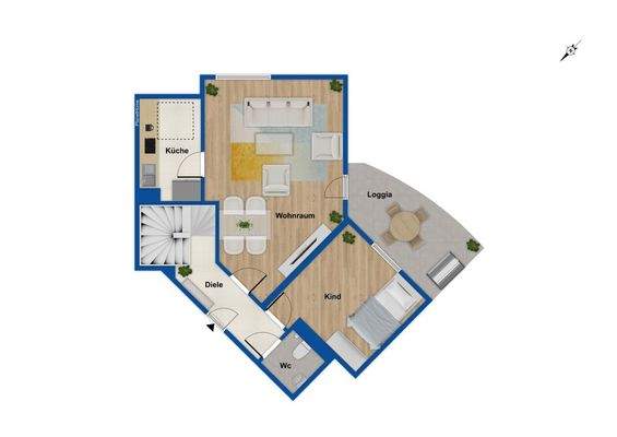 Grundriss Wohnung Erdgeschoss