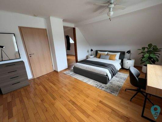 KI-optimiert - Innenansicht|Schlafzimmer mit Ankle