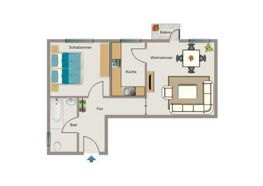 Grundriss beispielhaft