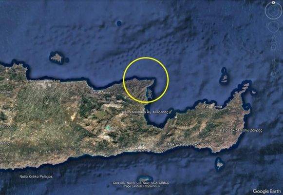 Kreta, Selles: Grundstück mit Meerblick zu verkaufen