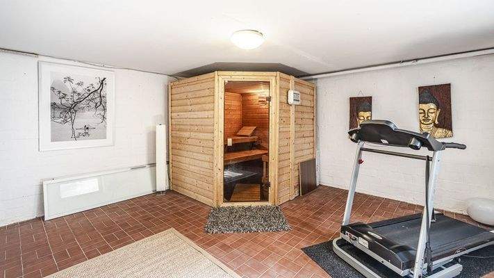 Sauna im Hobbyraum