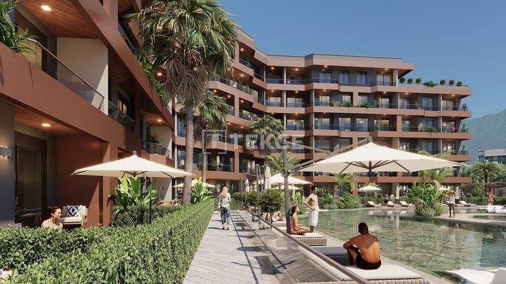 Apartments in Gated Community with Pool in Altıntaş, Antalya