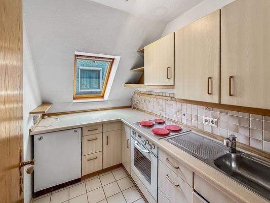 Einbauküche im Obergeschoss