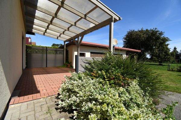 Blick auf die Terrasse