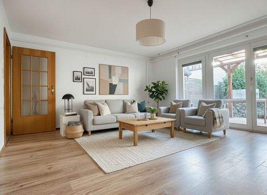 Wohnzimmer - digital möbliert