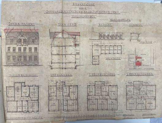 92 Bauzeichnungen v 1910