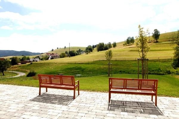 Panoramablick direkt vom Haus