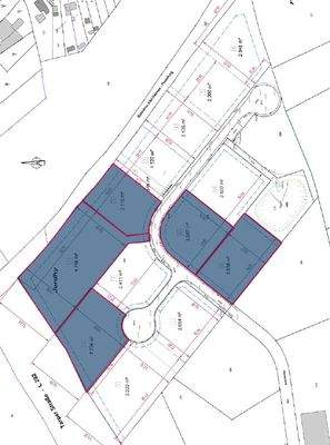 Lageplan über die verfügbaren Gewerbegrundstücke