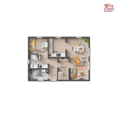 Grundriss EG mit Tiny-Bereich