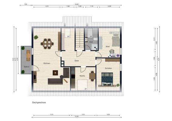 Grundriss Obergeschoss