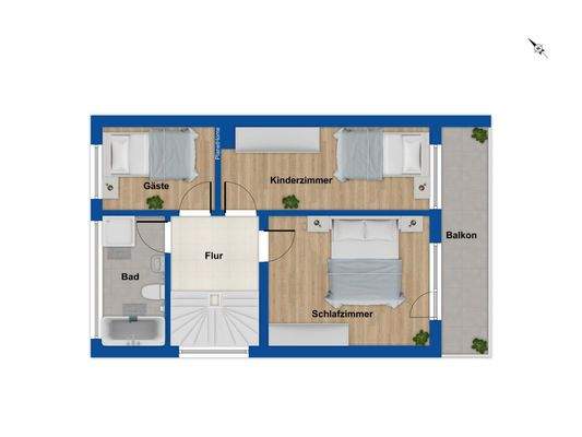 Grundriss Obergeschoss