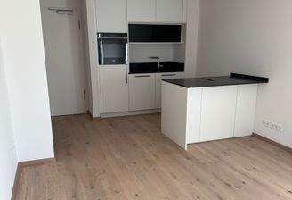 Wohn- &amp; Essbereich mit Einbauküche