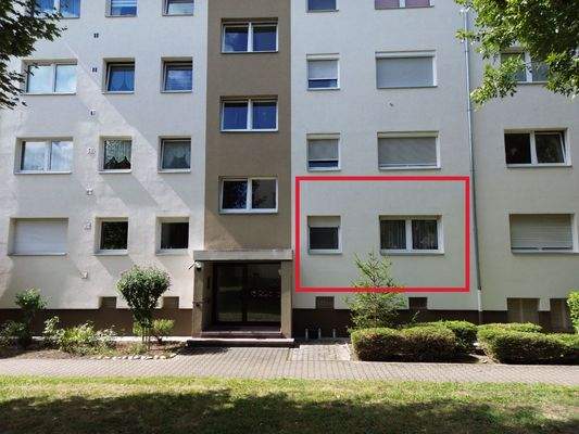 Drohnenaufnahme markiert