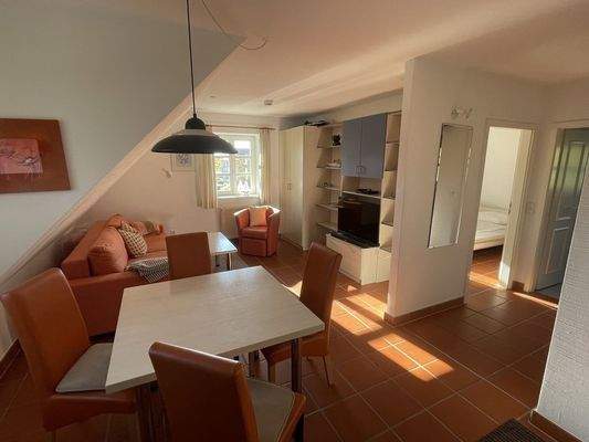 Das große helle Wohnzimmer