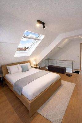 Schlafzimmer 1 im Dachgeschoss