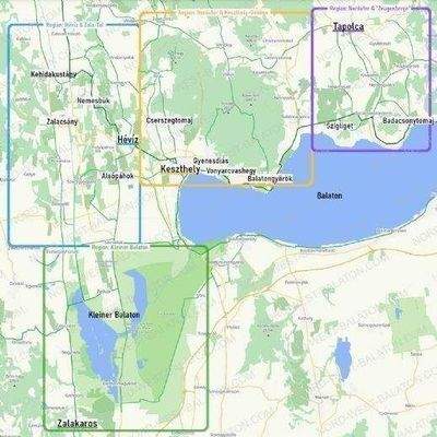 Karte Regionen Nord-West-Balaton
