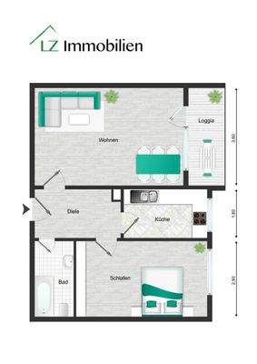 Weymar Wohnung Grundriss