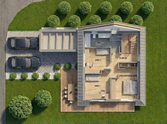 Obergeschoss - Visualisierung*