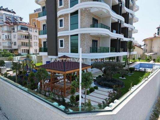 Scenic View Flats 700 M from the Sea in Alanya Avsallar