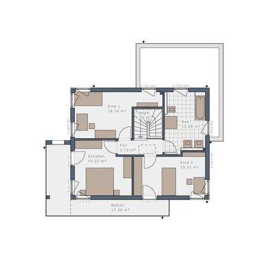 Grundriss Obergeschoss