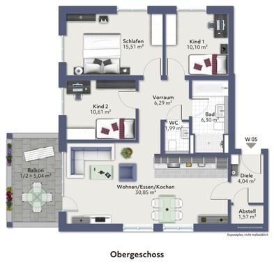 Grundriss Wohnung 5