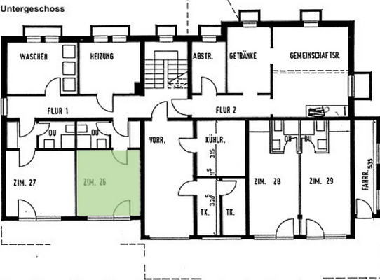 Grundriss Untergeschoss