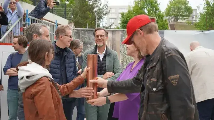 Symbolische Grundsteinlegung