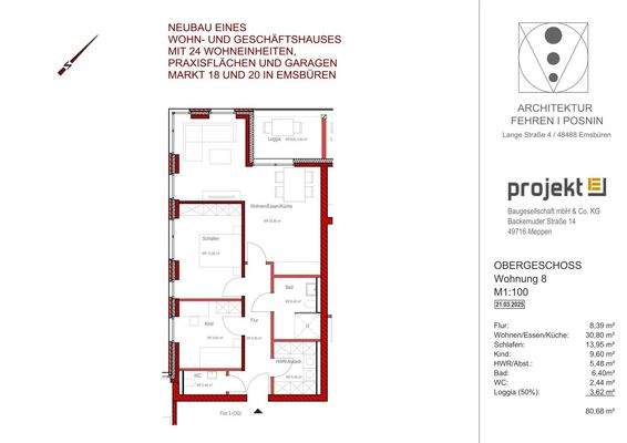 Grundriss Wohnung Nr. 8