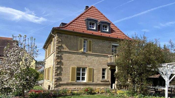 Gründerzeitvilla Blick vom Garten