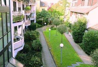 Grüne Aussicht vom Balkon