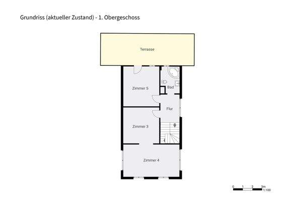 Grundriss - aktueller Zustand 1. OG